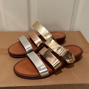 Fitflop Metallic Gold and Silver Sandals